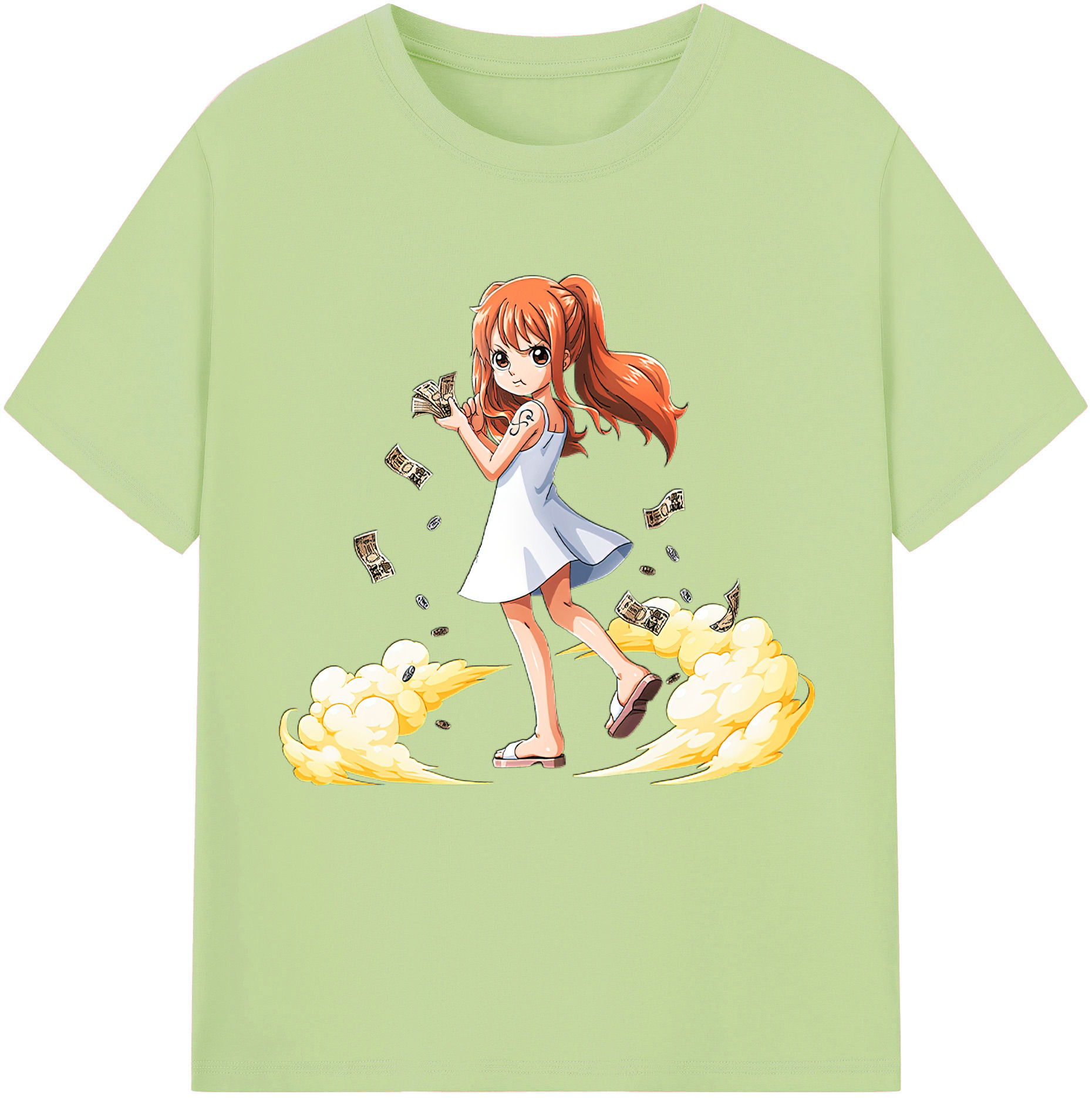 ワンピース ナミ ONE PIECE Nami 綿100％半袖Tシャツ（フロントプリント）